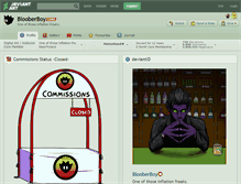 Tablet Screenshot of blooberboy.deviantart.com