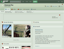 Tablet Screenshot of emerson-fox.deviantart.com