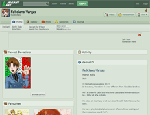 Tablet Screenshot of feliciano-vargas.deviantart.com
