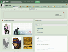 Tablet Screenshot of i-go-rawr.deviantart.com