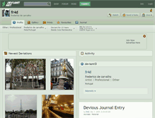 Tablet Screenshot of fr4d.deviantart.com
