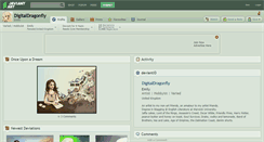 Desktop Screenshot of digitaldragonfly.deviantart.com