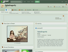 Tablet Screenshot of digitaldragonfly.deviantart.com