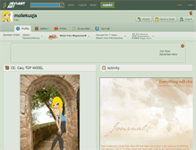 Tablet Screenshot of mollekuqja.deviantart.com