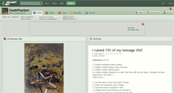 Desktop Screenshot of deathphantom.deviantart.com