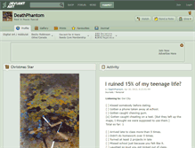 Tablet Screenshot of deathphantom.deviantart.com