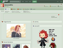 Tablet Screenshot of memorialfire.deviantart.com