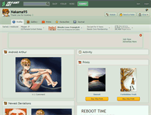 Tablet Screenshot of nakama95.deviantart.com