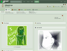 Tablet Screenshot of ilikeart-yo.deviantart.com