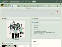 Tablet Screenshot of dani-elle.deviantart.com