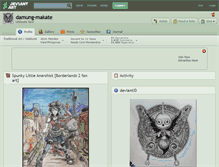 Tablet Screenshot of damung-makate.deviantart.com