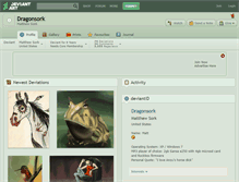 Tablet Screenshot of dragonsork.deviantart.com