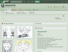 Tablet Screenshot of freakinaffen.deviantart.com