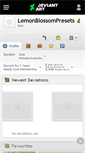 Mobile Screenshot of lemonblossompresets.deviantart.com