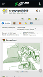Mobile Screenshot of creepygoth666.deviantart.com