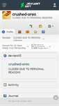 Mobile Screenshot of crushed-oreo.deviantart.com