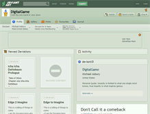Tablet Screenshot of digitalgame.deviantart.com