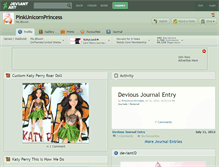 Tablet Screenshot of pinkunicornprincess.deviantart.com