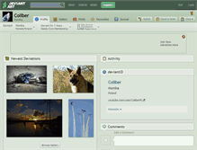 Tablet Screenshot of coliber.deviantart.com
