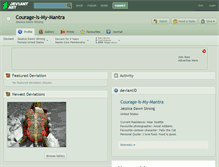Tablet Screenshot of courage-is-my-mantra.deviantart.com