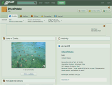 Tablet Screenshot of discopotato.deviantart.com