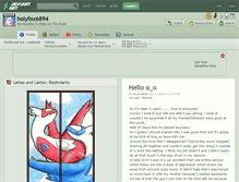 Tablet Screenshot of holyfox6894.deviantart.com