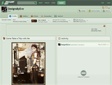 Tablet Screenshot of designsbyeve.deviantart.com