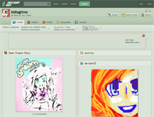 Tablet Screenshot of itsragtime.deviantart.com