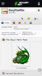 Mobile Screenshot of foxyfirefox.deviantart.com
