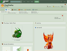 Tablet Screenshot of foxyfirefox.deviantart.com