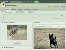Tablet Screenshot of hotvenomvampire.deviantart.com