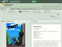 Tablet Screenshot of mallfoxgreen.deviantart.com