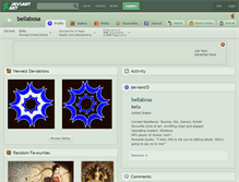 Tablet Screenshot of bellabosa.deviantart.com