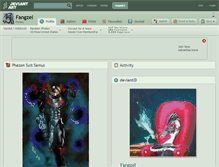 Tablet Screenshot of fangzel.deviantart.com