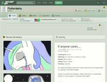 Tablet Screenshot of flutterdashy.deviantart.com