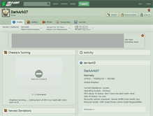Tablet Screenshot of darkark07.deviantart.com