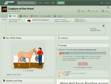 Tablet Screenshot of creature-of-the-wood.deviantart.com