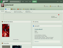 Tablet Screenshot of contra-mundi.deviantart.com