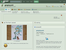 Tablet Screenshot of gangstayoshi.deviantart.com