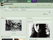 Tablet Screenshot of missrockandroll.deviantart.com