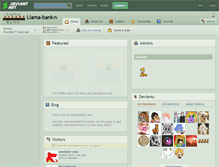 Tablet Screenshot of llama-bank.deviantart.com