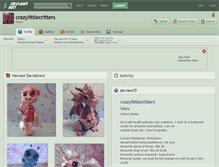 Tablet Screenshot of crazylittlecritters.deviantart.com