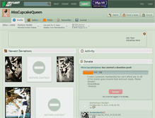 Tablet Screenshot of misscupcakequeen.deviantart.com
