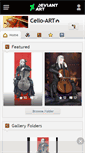 Mobile Screenshot of cello-art.deviantart.com