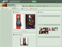 Tablet Screenshot of cello-art.deviantart.com