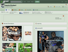 Tablet Screenshot of maestrotomberi.deviantart.com
