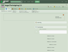 Tablet Screenshot of meganthehedgehog123.deviantart.com