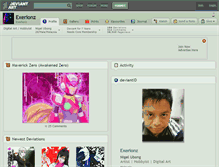 Tablet Screenshot of exerionz.deviantart.com