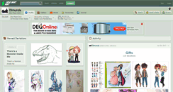 Desktop Screenshot of dimunda.deviantart.com