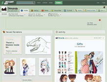 Tablet Screenshot of dimunda.deviantart.com